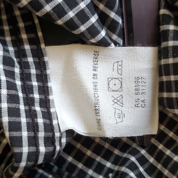 DKNY black button down short sleeve shirt - Picture 5 of 6